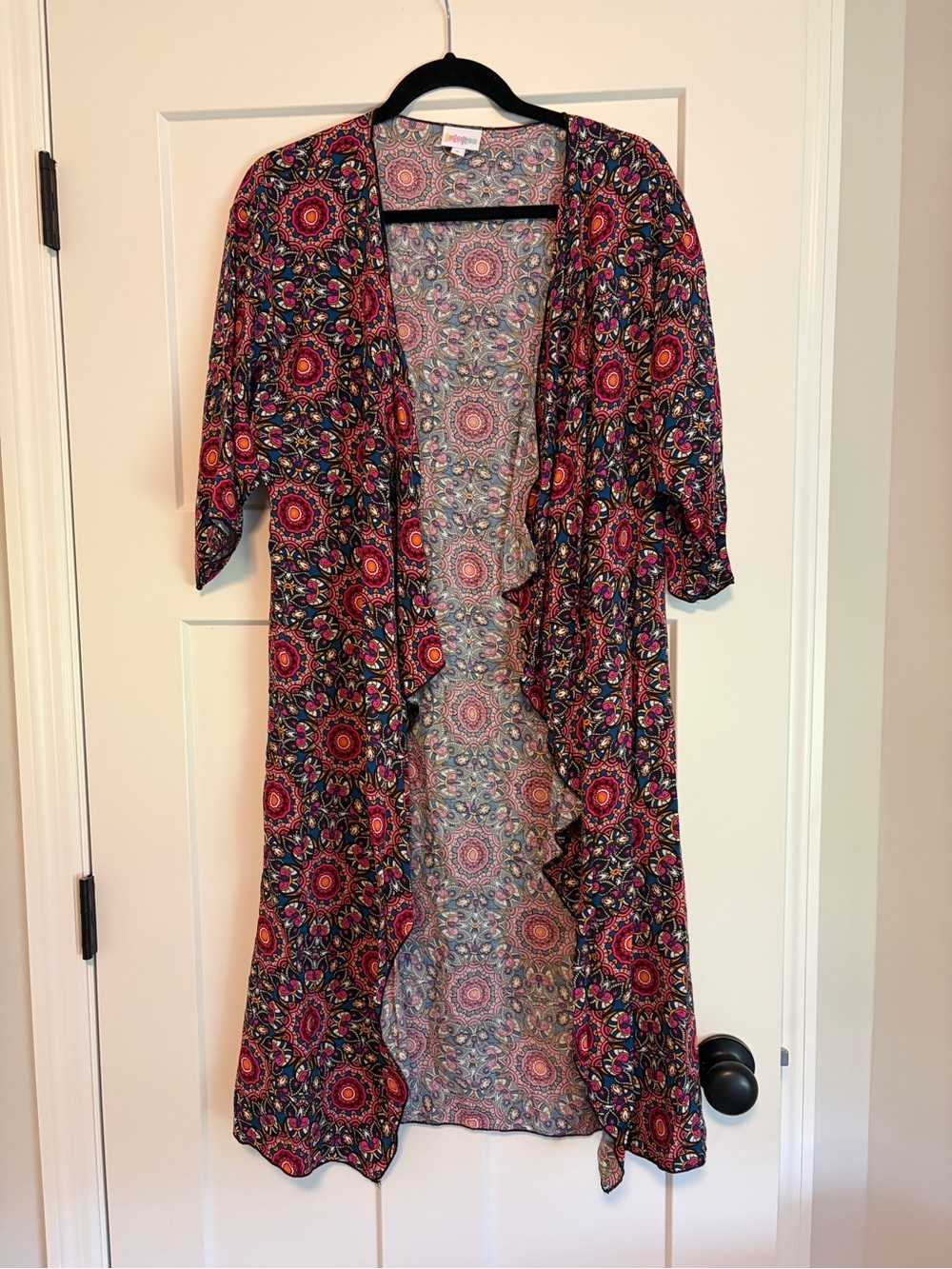 LuLaRoe Shirley - Boho Floral Medallion Open Duster Kimono
